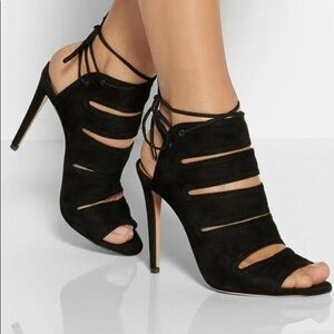 Aquazurra suede heels